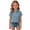 Blue, variant on OIOLOYJM Linen Shirts for Girls Summer Casual Short Sleeve Button Down Pocket Blouses Lightweight Breathable Comfy Shirts Army Green 3-4 Year