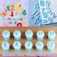 thumbnail image 2 of ISTAR 10 PCS Numbers Fondant Cake Mold, Cake Biscuit Mold,Cookie Cutter Mold,Embosser Cutter, Upper Case Letter Shape DIY Baking Accessories, 2 of 4