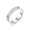 Steel Color 6MM Feather, variant on Stainless Steel Star Rings for Couples, Fashion Flower Wave Feather Design, Durable and Stylish Rings for Everyday Wear