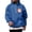Blue-#009, variant on Dweltoz Mens Christmas Oversized Hoodies Floral Wreath Santa Print Fleece Lined Sweatshirts Fall Winter Hooded Pullover,Brown M