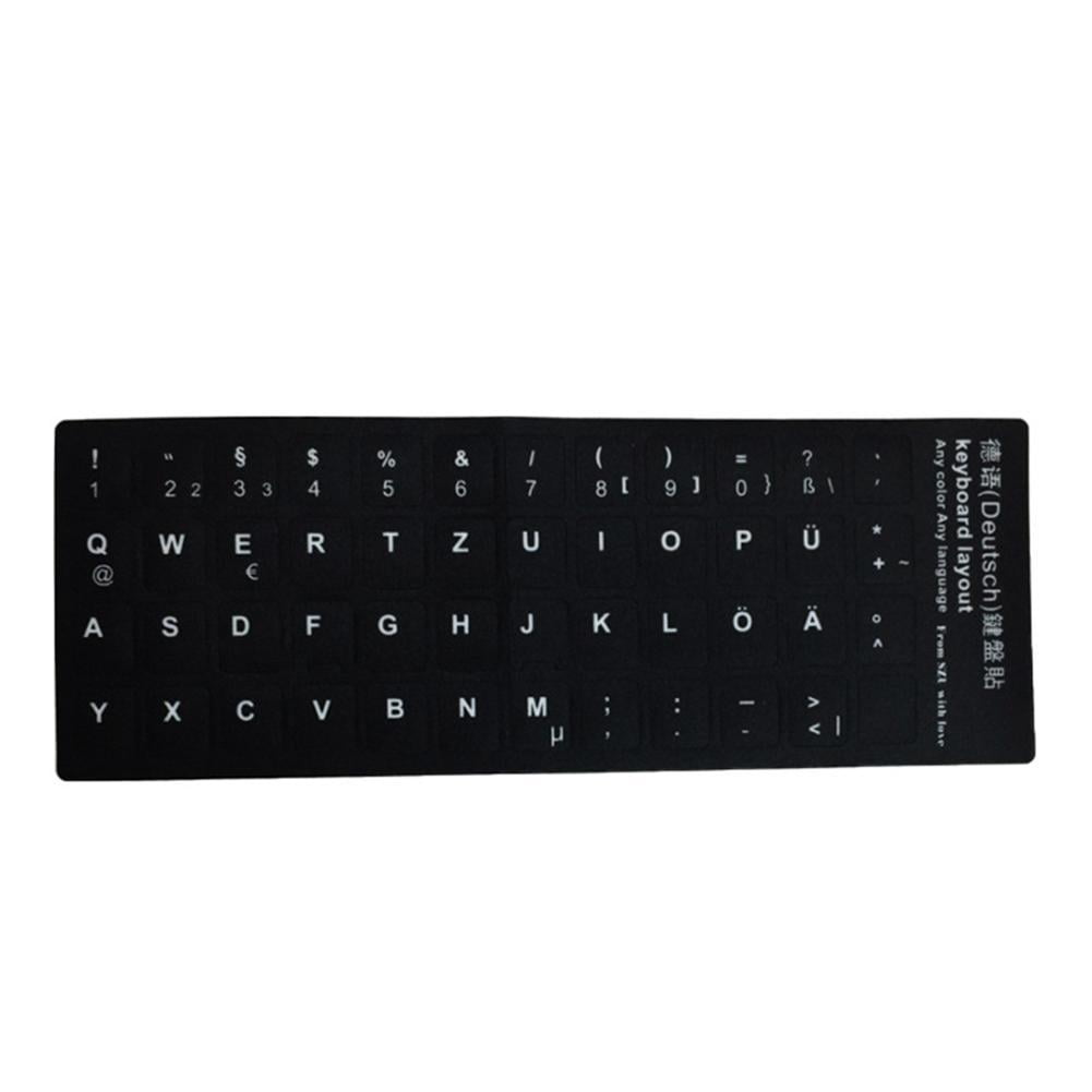 1Pcs Computer Portuguese Keyboard Stickers Letters Alphabet Desktop  Scrub Model 