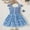 Sky Blue, variant on TAIAOJING Toddler Baby Girls Dress Kids Spring Summer Print Ruffle Tulle Butterfly Sleeveless Princess Dress 2-3 Years