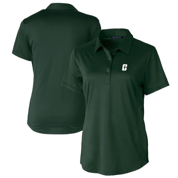 Women's Cutter & Buck Hunter Green Charlotte 49ers Prospect Textured Stretch Polo