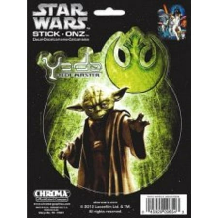 Star Wars Yoda Color Decal - Walmart.com