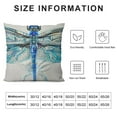 thumbnail image 5 of ARISTURING Colorful Dragonfly Throw Pillow Cover Blue Teal Turquoise Watercolor Decorative Soft Square Cushion Case Spring Summer Animal Home Decor Couch Sofa Standard Size Accent Pillowcase, 5 of 5