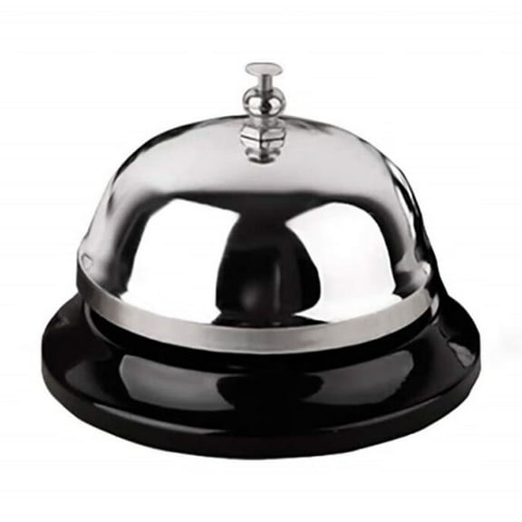 Call Bell 3.3 Inch Diameter with Metal Anti-Rust Construction,Ringing,Desk Bell Service Bell for Hotels,Schools,Restaurants,Reception Areas,Hospitals,Warehouses(Silver)