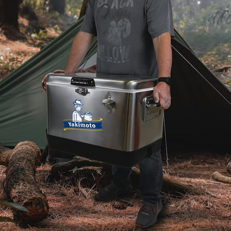 Yakimoto 54-Quart Stainless Steel Heavy-Duty Ice Chest Cooler with