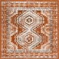 thumbnail image 2 of Rugs.com Charlotte Collection Rug – 5 Ft Square Terracotta Low-Pile Rug Perfect For Living Rooms, Kitchens, Entryways, 2 of 8