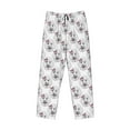 thumbnail image 6 of Uemuo Poodle Dog Pattern Men's Wide Leg Palazzo Lounge Pants with Pockets Light Weight Loose Comfy Casual Pajama Pants-, 6 of 9