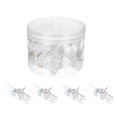 thumbnail image 1 of Miangastore 50Pack Transparent Push Pin Clips Small Plastic Clips For Cork Boards And Daily Use, 1 of 8