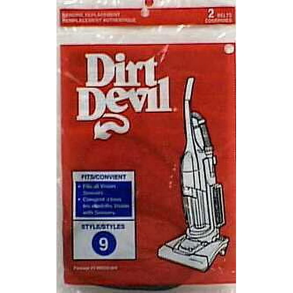 Dirt Devil Vacuum Belt Style # 9 Fits Vision Sensor Polybagged