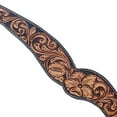 thumbnail image 7 of Hilason Horse Floral Hand Carved American Leather Breast Collar Headstall Brown, 7 of 7