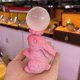 thumbnail image 4 of soporte de exhibición de estatuil , Base de bo de cristal, adornos decorativos de escultura artesanal para decoración del hogar, , Rosado Sunnimix base de bola de cristal, 4 of 8