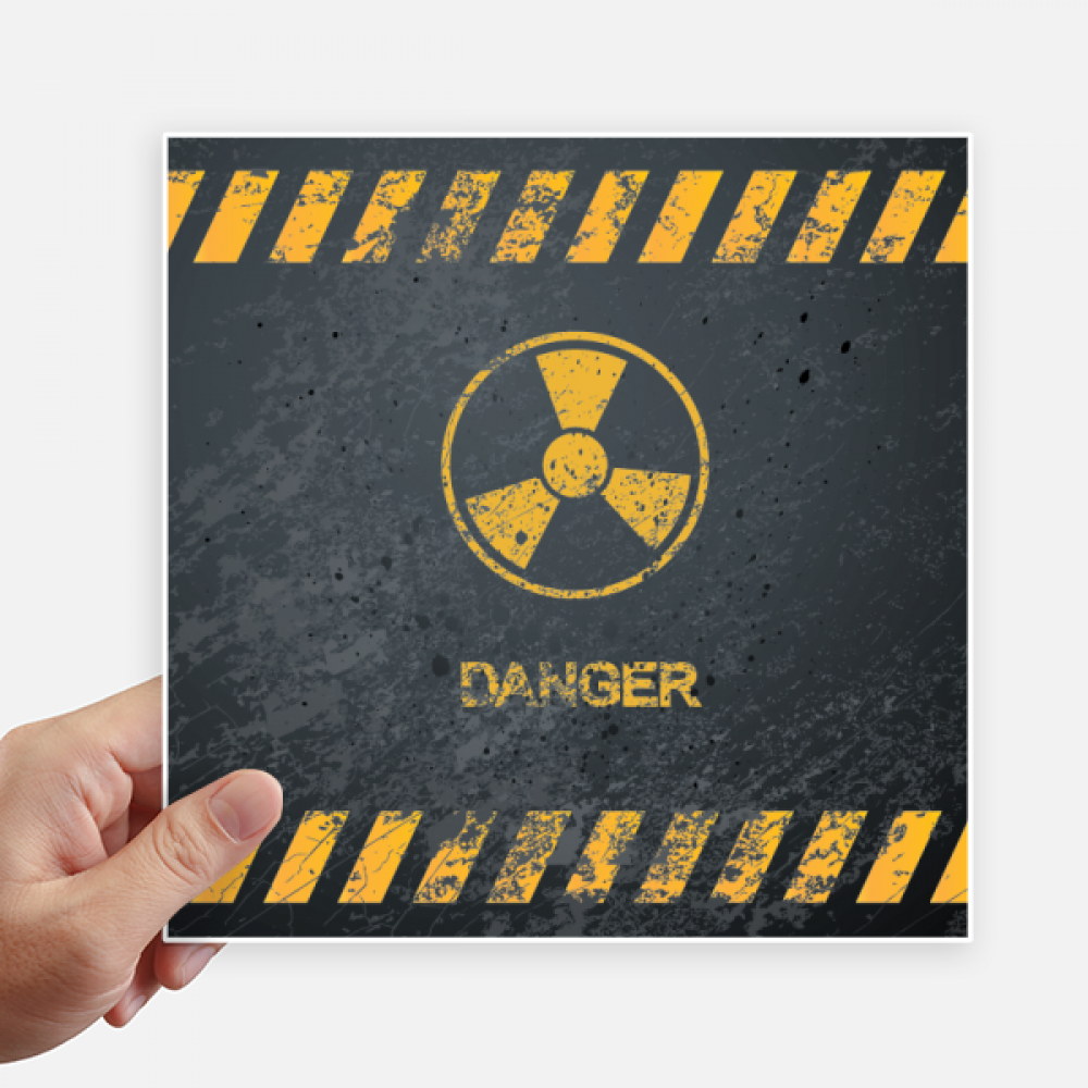 Logo Radioactive Substances Warning Sticker Tags Wall Picture Laptop