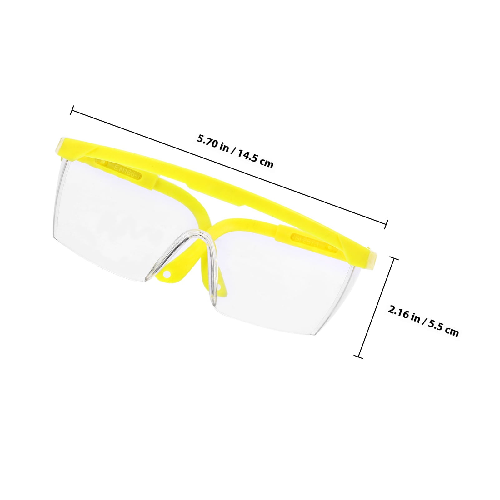 LOLIPPYY 12Pack Protective Eyeglasses Yellow Frame PC Eye Protective Outdoor Surfing Back to School