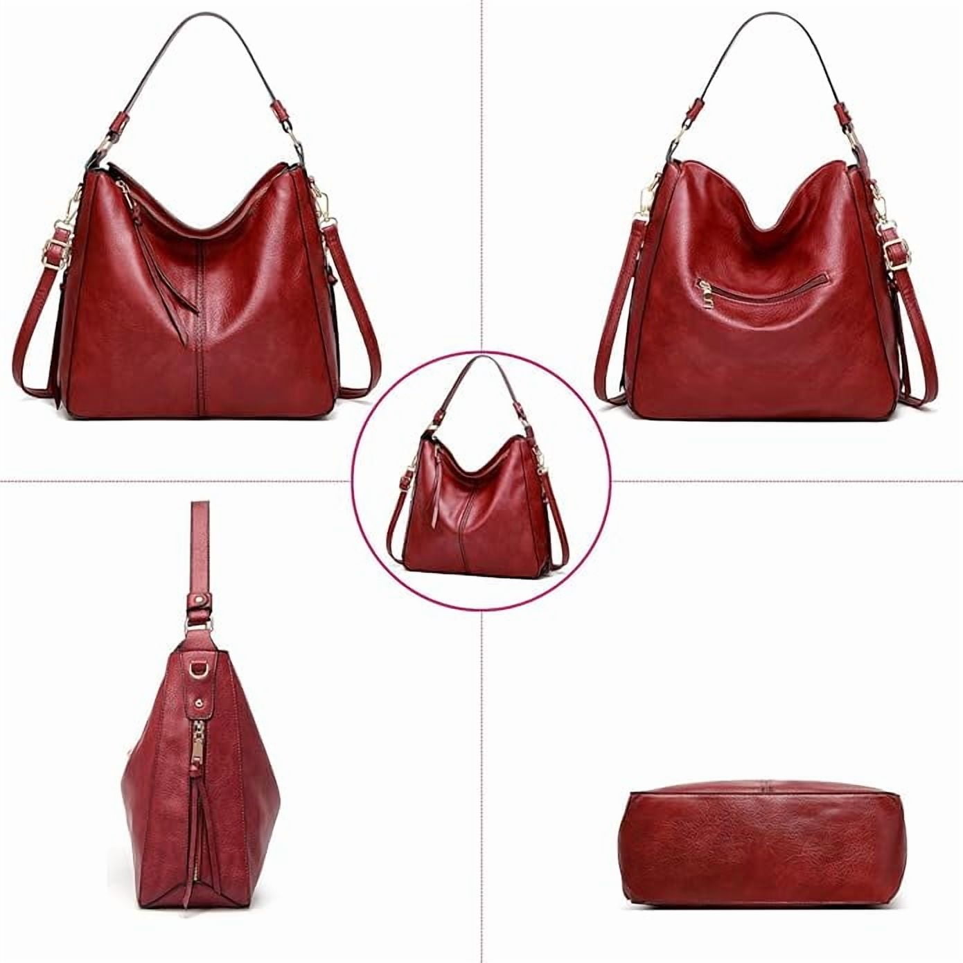 Gmdisc Hobo Bag for Women Crossbody Purse and Handbags Ladies Chic Shoulder Bags, Red