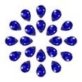 thumbnail image 1 of Unique Bargains 20Pack Teardrop Sew on Rhinestone - 18x13mm Glass Teardrop Crystal Rhinestones in Gold Prong Setting (Sapphire Blue), 1 of 7
