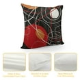 thumbnail image 4 of COMIO  Throw Pillow Covers Modern Abstract Red and Black White Gray Pattern Retro Stripes Spiral Decorative Pillow Cases Home Decor Square Pillowcases, 4 of 5