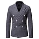 thumbnail image 3 of Chaqueta de traje casual de color sólido con personalidad de moda de otoño e invierno para hombre Fridja  BV0+5812, 3 of 4