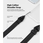 Ringke Air & Shoulder Strap Case Compatible with iPhone 12 mini, Lightweight Thin TPU Cover with Shoulder Strap - Clear / Black