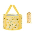 thumbnail image 3 of Seau Pliable Pied Pliable Extérieur Multi-Usage Seau de Pêche Maison Voyage Jaune, 3 of 9
