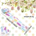 thumbnail image 2 of Easter Cartoon Printed Ribbon for Holiday Decorations DIY Craft Packaging Indoor Outdoor Polyester Craft Ribbon Rabbit and Egg Patterned Wrap, 2 of 6