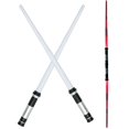 thumbnail image 1 of EASTIN 2Pcs LED Luminous Sword with Connector 2-In-1 Retractable Glow Sword Light with 7 Color Changing Battery Operated Light Swords Luminous Sword Toy for Kids Gift, 1 of 9