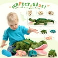 thumbnail image 5 of MorisMos 24" Alligator Stuffed Animal Mommy Stuffed Crocodile with 3 Babies and 3 Eggs, 5 of 8