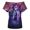 thumbnail image 5 of Solo Leveling Women's T Shirt Short Sleeve Off Shoulder Tee Shirt Tops 3D Printing Summer Soft Comfortable T-Shirt, 5 of 7