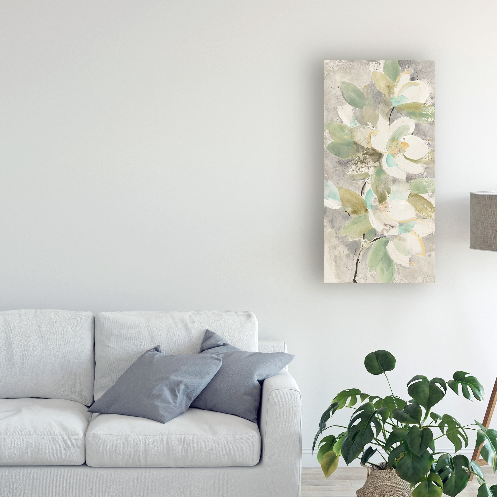 Trademark Fine Art 'Pale Magnolia' Canvas Art by Albena Hristova