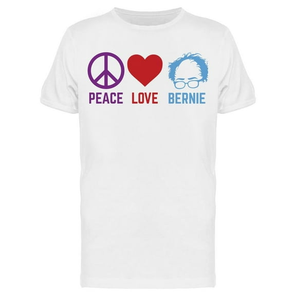 Peace Love Bernie Men's T-shirt