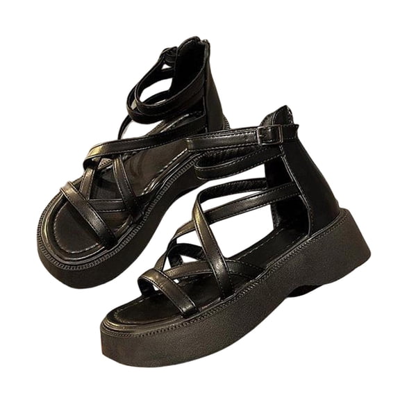 Yunhgft High Heels Wedge Shoes Comfortable Hollow Out Anti Slip Female Women Sandals 40