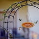 thumbnail image 5 of Bird Feeder Iron Metal Circular Hanging | Window Mount Durable Outdoor Bird Feeding Station | Courtyard Home Decor | Sturdy Weatherproof | 35x21.5x2cm, 5 of 6