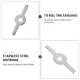 thumbnail image 2 of 1 Set of 2pcs Stainless Steel Household Meat Grinder Supplies (Silver), 2 of 4