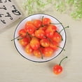 thumbnail image 2 of Firlar Fake Cherry Plastic Red And Yellow Cherries For Party Decor Realistic 2.5cm Simulation 50pcs/set 50pcs 205cm Mini Fruits, 2 of 14