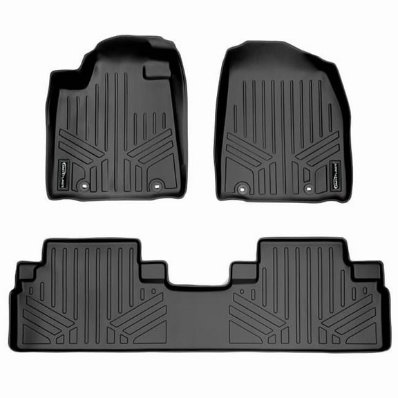 SA0117-B0049 Custom Fit 2 Row Floor Mats Liner Set for 2013-2015 Lexus RX350, Black