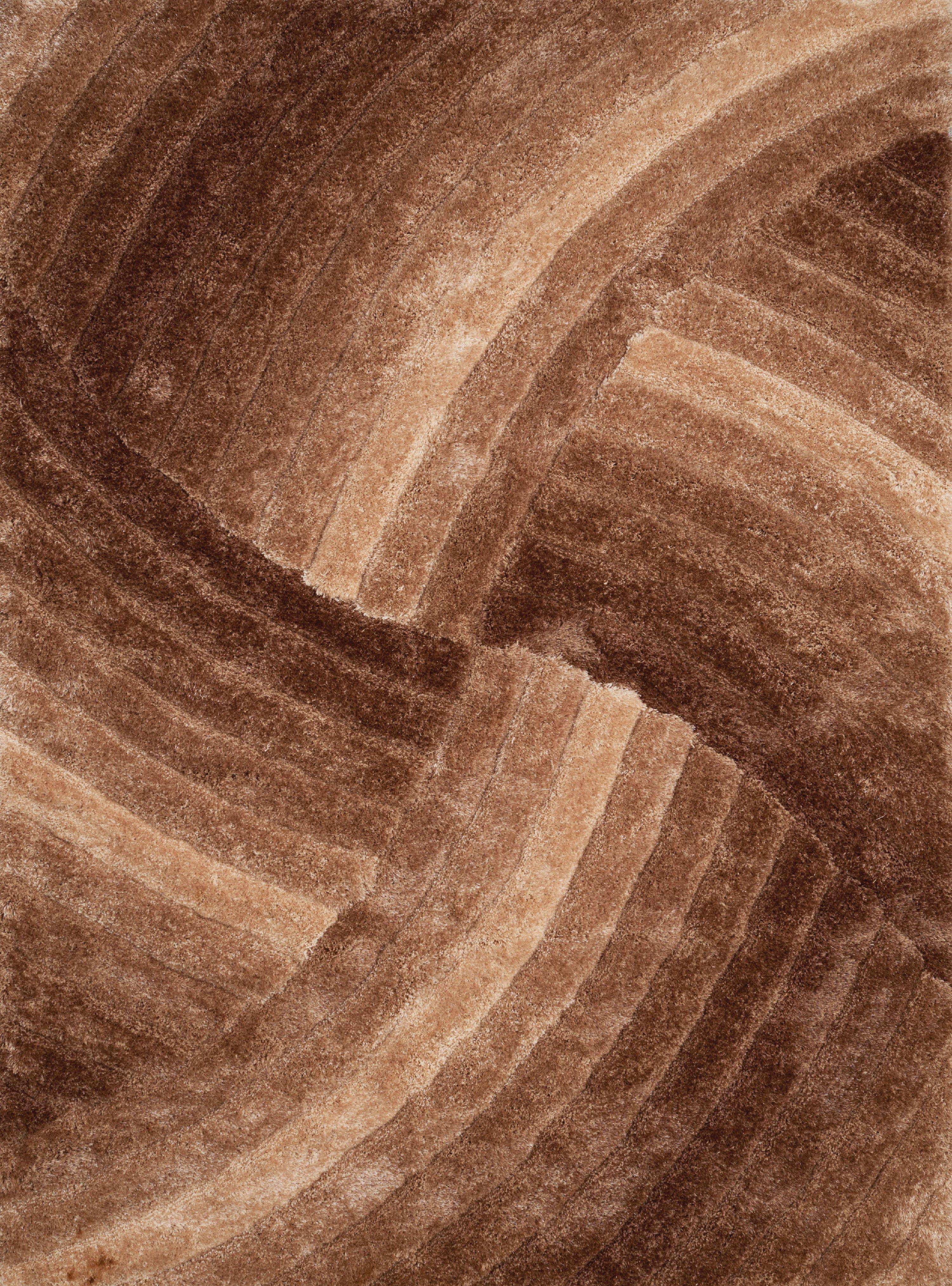 United Weavers Veria Suave Shag Geometric Accent Rug, Beige, 1'10" X 3'