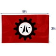 thumbnail image 3 of mokarier The Automaton Menace Flag Banner Outdoor Indoor Decoration Flag 3x5Feet Double Stitched Polyester with Brass Grommets, 3 of 5