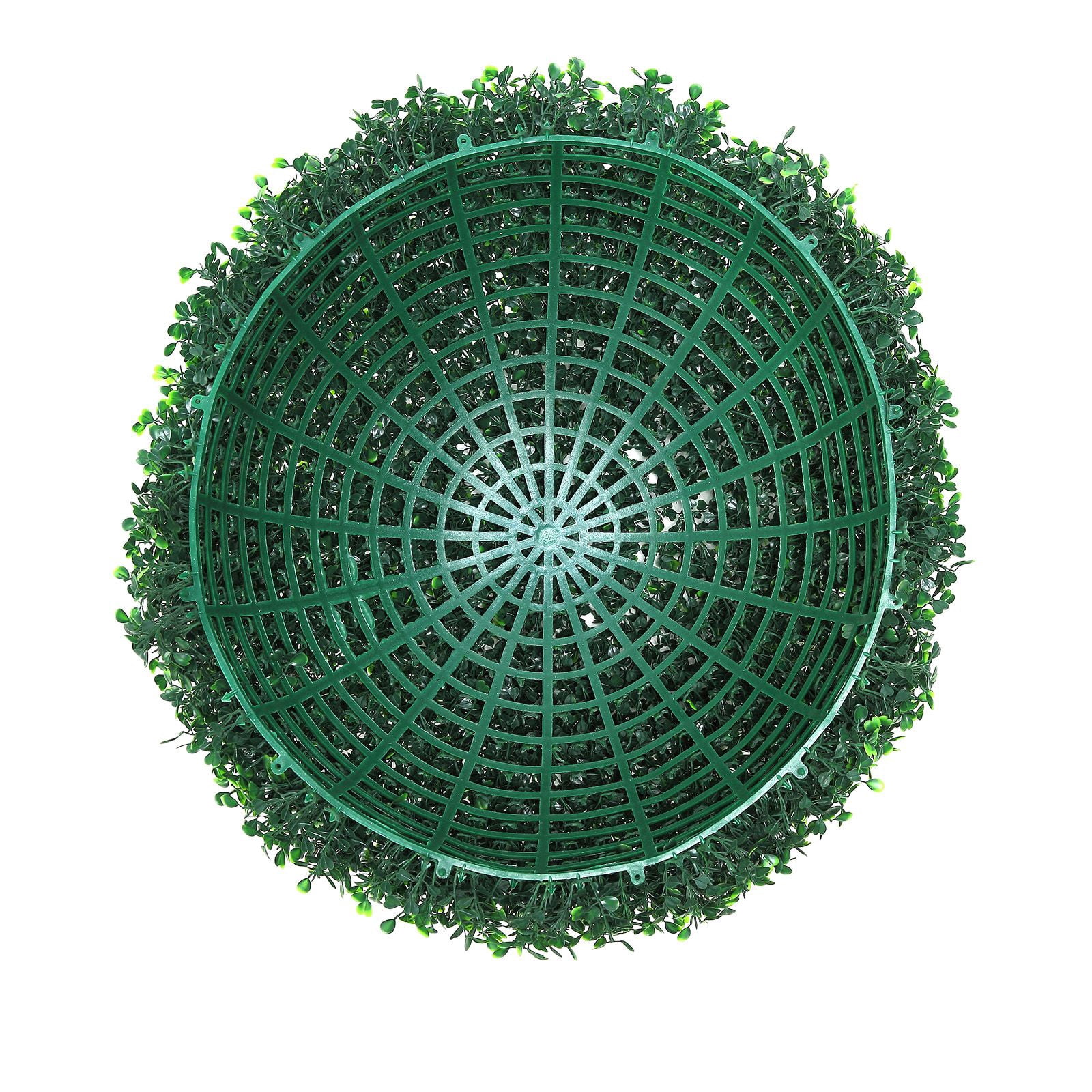 20" Artificial Topiary Balls 2-Pack with LED Lights, 4 Layers, PE Material, UV-Resistant, for Garden Patio Indoor Decor