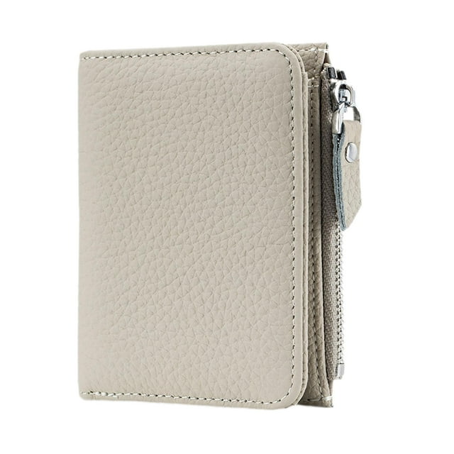 Bunblic Portefeuille Court Pochette à la Mode Sac à Main pour Camping Randonnée Femmes Déplacements Magasinage Blanc