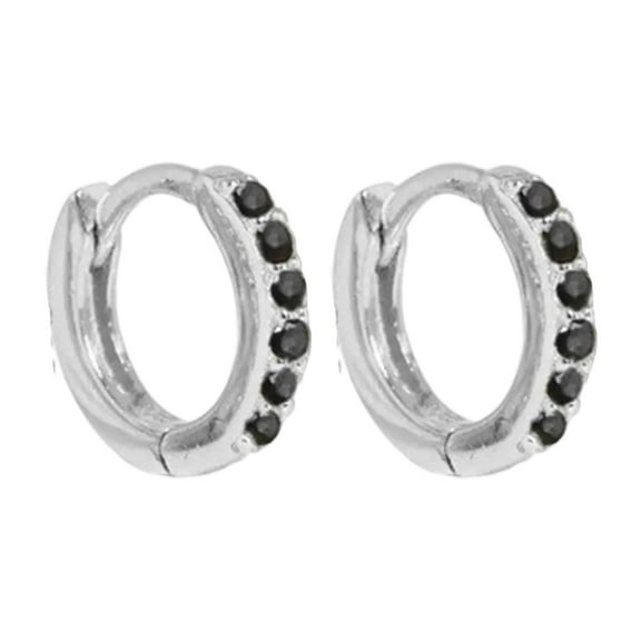 FENOHREFE Fashionable Hoops Earrings for Women Huggie Hinged Earrings Accessories with Cubic Zirconia for Fashion Lovers