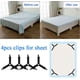 thumbnail image 3 of Ficarrico Funda de Cama de 3 Cabezales Soporte de Clip Fijo colchón Clip Antideslizante Hebilla Fija Funda de Cama Clip Fijo Cinturón elástico Antideslizante Clip de Cama, 3 of 5