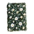 thumbnail image 2 of Panel Floral Panel Artificial de Césped con Flores Fondo de Pared Decorativo Material Pp para Instalación Fácil Función Reutilizable Adecuado para Bod Blanco, 2 of 8