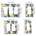 thumbnail image 2 of Yayeee Rocker Switch Wall Plate 2-Gang 4.7"x4.6" Home Decorative Outlet Cover, Cartoon Lemon Leaves, 2 of 6