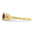 thumbnail image 4 of Primal Gold 10 Karat Yellow Gold Garnet and Diamond Ring, 4 of 7