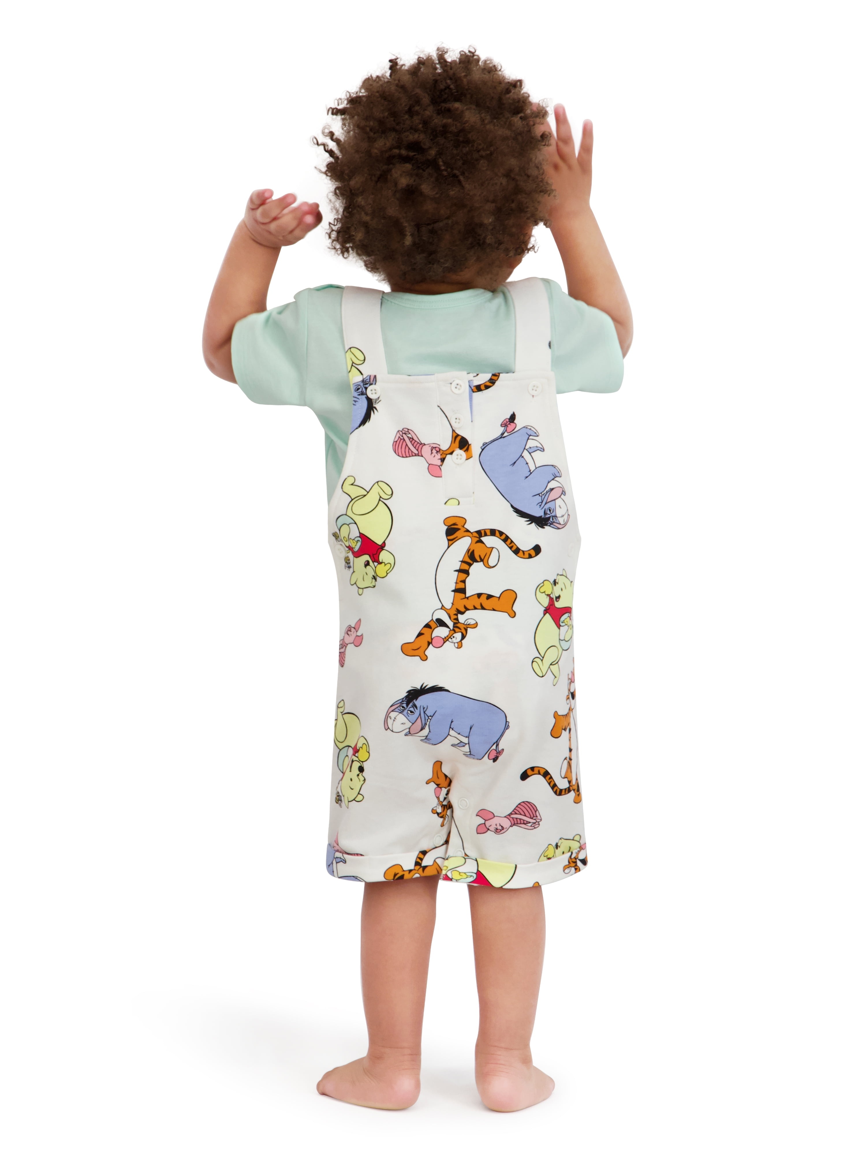Winnie The Pooh Baby Boy 2 Piece Shortall Set, Sizes 0-24 Months