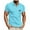Sky Blue, variant on Lumivie Workout Muscle Shirts For Men Gym Summer Tops For Men 2025 Plus Size V Neck Vneck Tshirts Shirts For Men Plus Tops And Blouses White Button Down T Shirts For Men Graphic Trendy