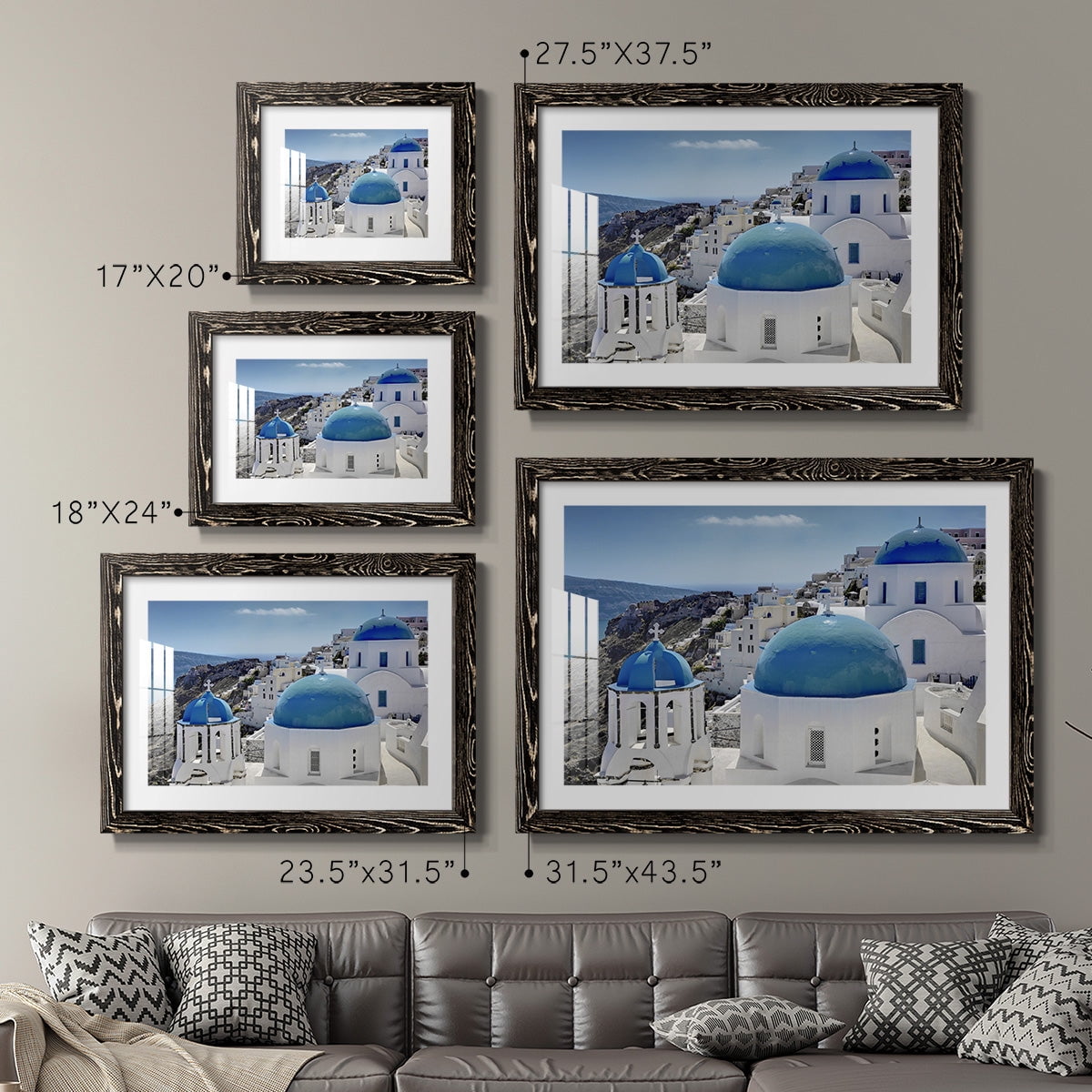 Santorini Saturday-Premium Framed Print - Ready to Hang