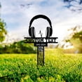 thumbnail image 6 of Custom Personalized Metal Grave Markers, Music Lover Remembrance Plaques, Outdoor Sympathy Stakes, Bereavement Outdoor Plaque, 6 of 6
