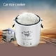 thumbnail image 3 of Cateissary Olla arrocera para coche, Mini utensilios de cocina, 24V, multifuncional, 1L, calentador eléctrico para sopa, camión de viaje, fiambrera, Electrodomésticos  12V/Blanco 12V Cateissary HA071821-02, 3 of 6